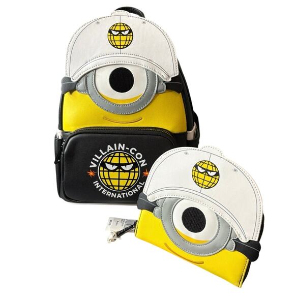 Loungefly Handbags - Loungefly Villain-Con Minion Mini Backpack and Villain-Con Wallet Set